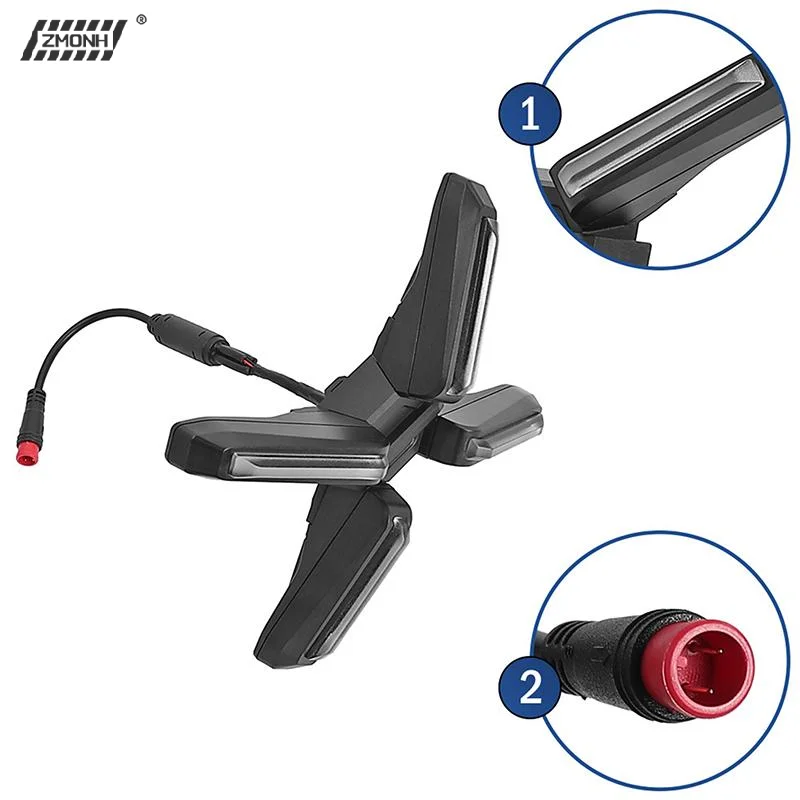 

[H]Original Headlight For ZT3/ZT3 Pro Electric Scooter X-shaped 4W Super Bright Front Light Spare Parts