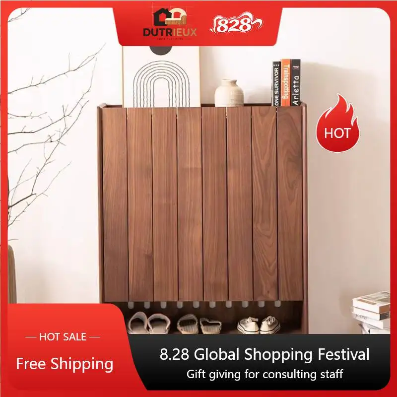 Dust Cover Shoe Cabinet Storage Design Luxury Living Room Shoe Organizer Space Saving Wooden Estante Para Zapatos Furniture Home