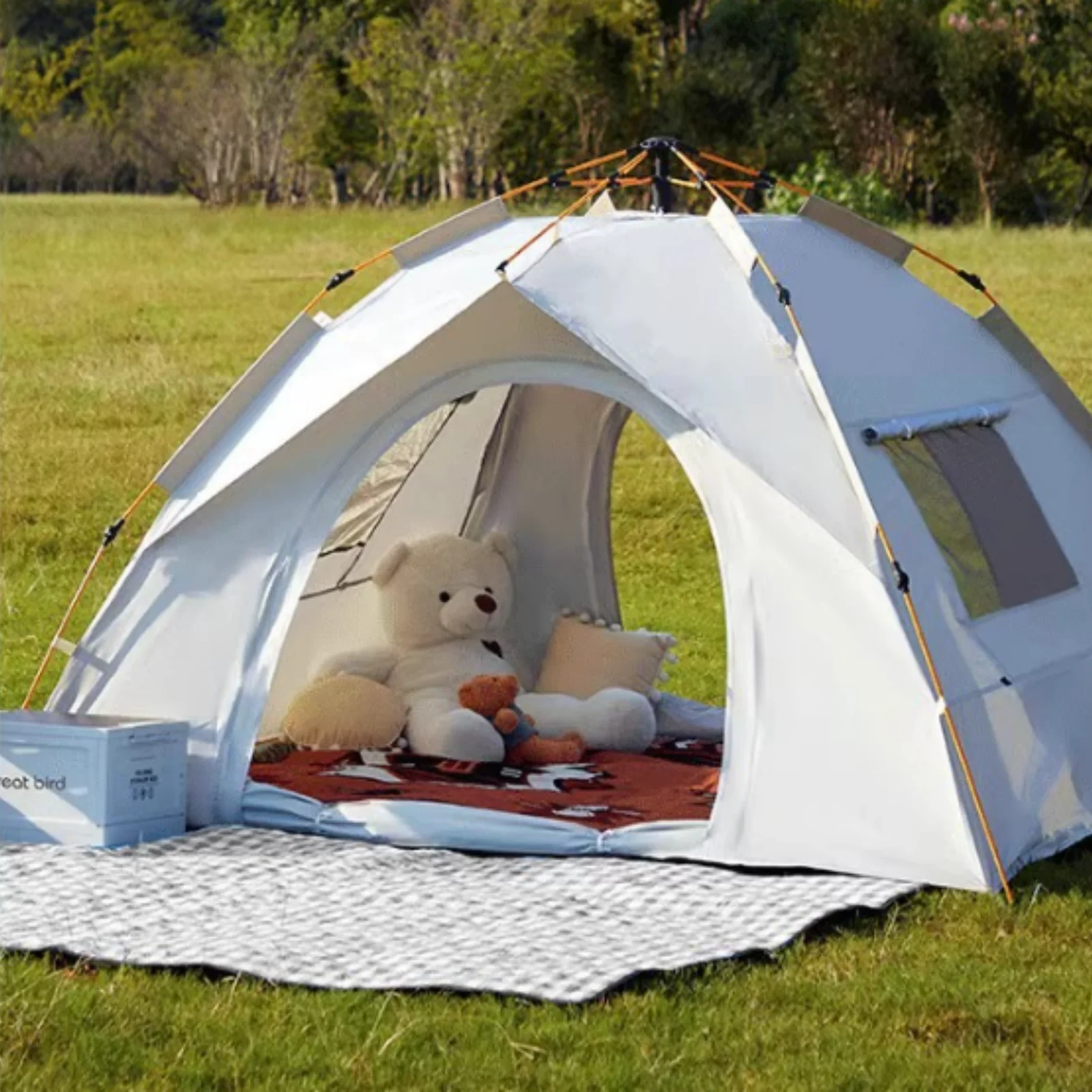Tente de plage pop-up anti-UV 2-3 places