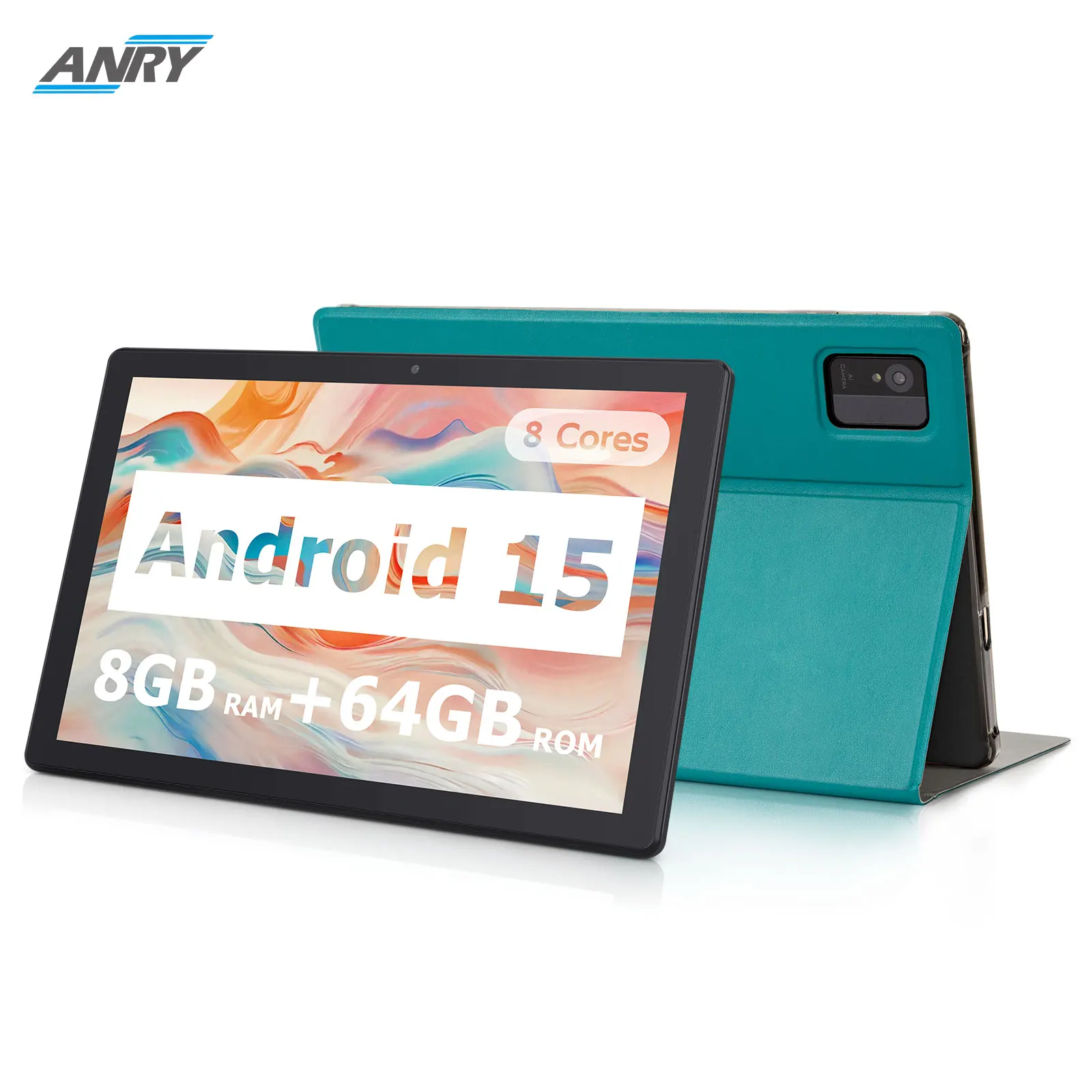 

Детский планшет Android 15, ANRY Планшеты Android 2025 10,1 дюйма 5000 мАч 태블 информационный с 8 ГБ ОЗУ, 64 ГБ ПЗУ, двойной камерой, восьмиядерный процессор, WIFI-5G