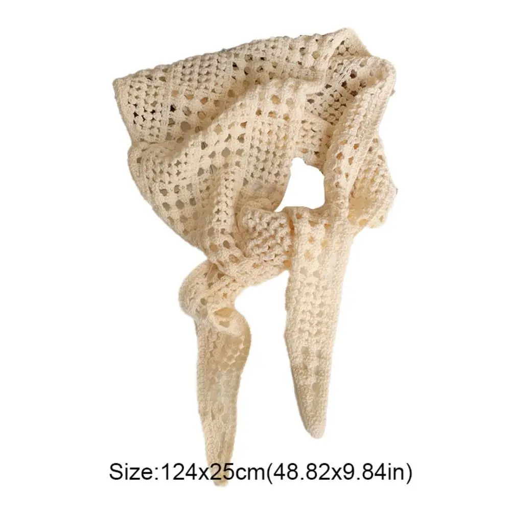 Fascia da smoking Sciarpa a triangolo lavorata a maglia cava Balletcore Scialle Grembiule Avvolgente Cinghie per cravatta Sciarpe Sciarpa per anca Estate