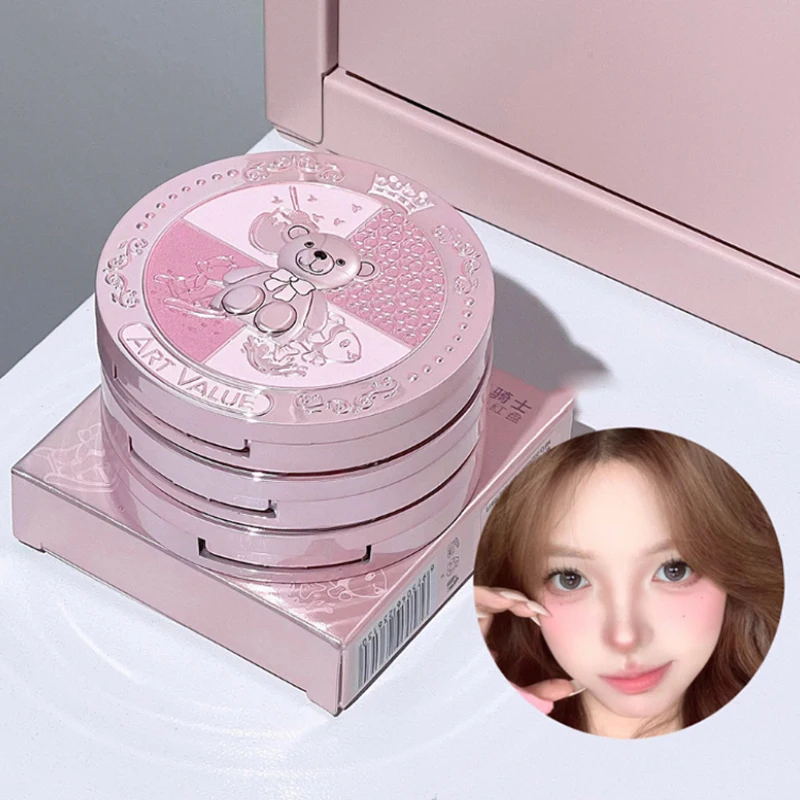 Art Value Bear Knight Trio Blush Palette – Erschwingliches Rouge, Kontur und Highlight für ein makelloses Finish