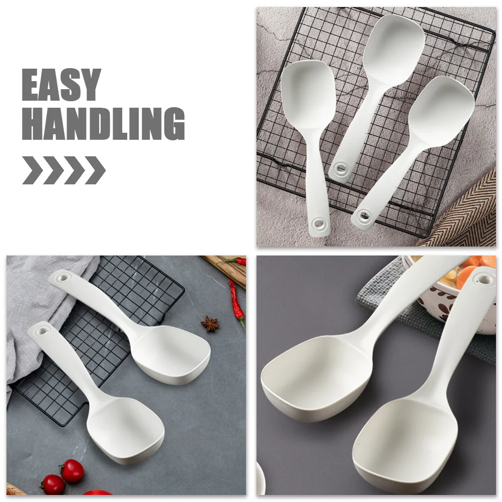 Spoon Asian Soup Cooking Long Ladle Rice Cooker Canteen Porridge Wonton Handle Kitchen Flour Pot