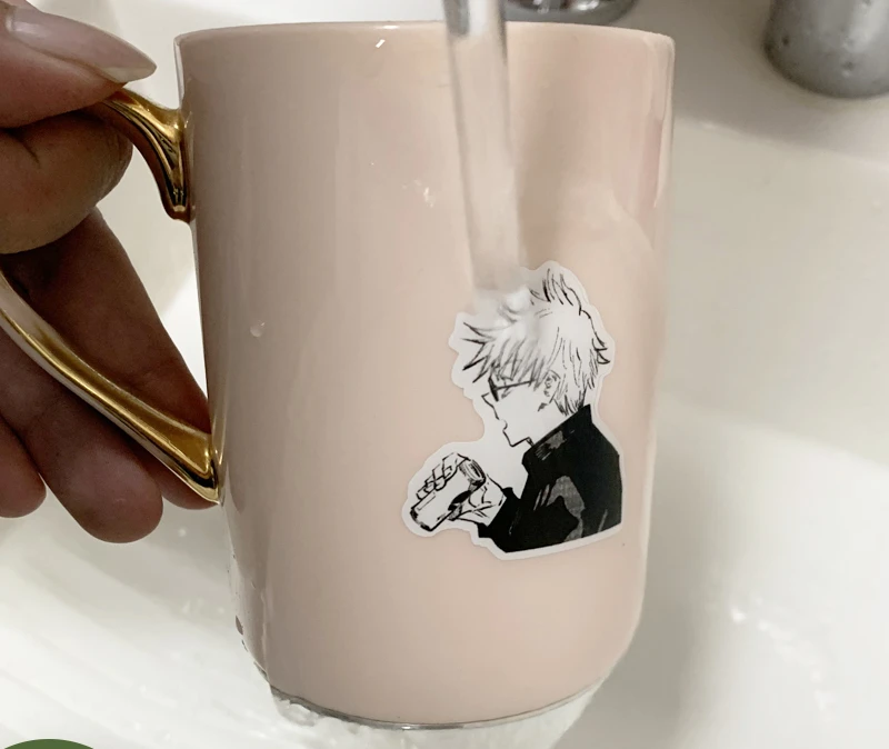 Impermeável Anime Adesivo de Jujutsu Kaisen, Satoru Gojo, Geto Suguru Cosplay, Personagem de Quadrinhos em Seu Caderno, Ambitus Adesivo