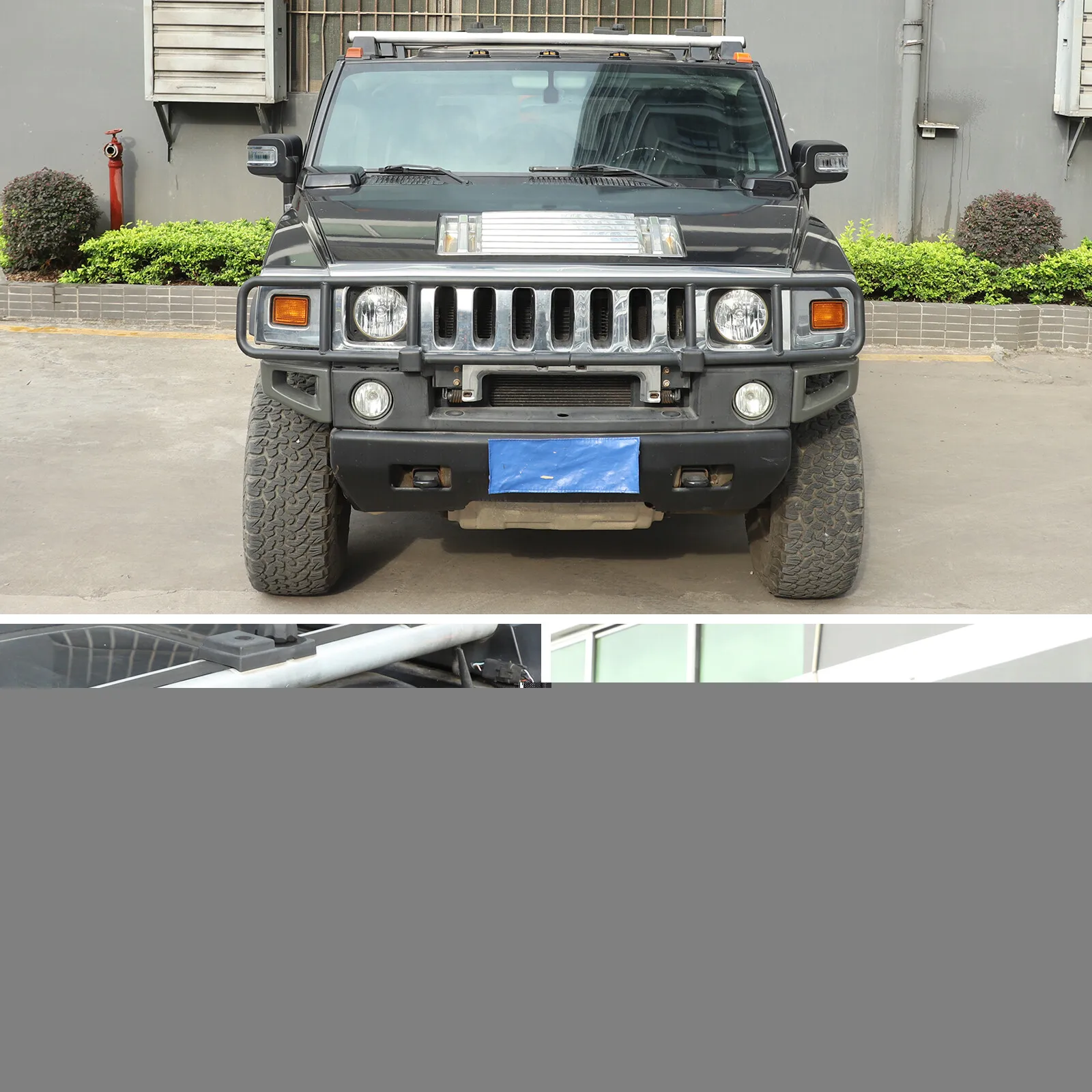 6 قطعة ABS لامع أسود سقف السيارة الخارجي غطاء خفيف ل هامر H2 SUV SUT 2003-2009 مصباح السقف حماية اكسسوارات الكسوة