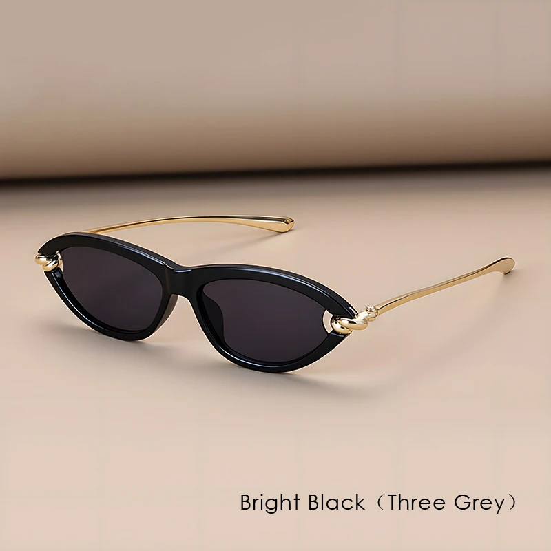 Trendy Luxe Merken Vrouwen Cat Eye Schildpad Zonnebril UV400 Ovale Bril Voor Vrouw Modeontwerper Klassieke Bril