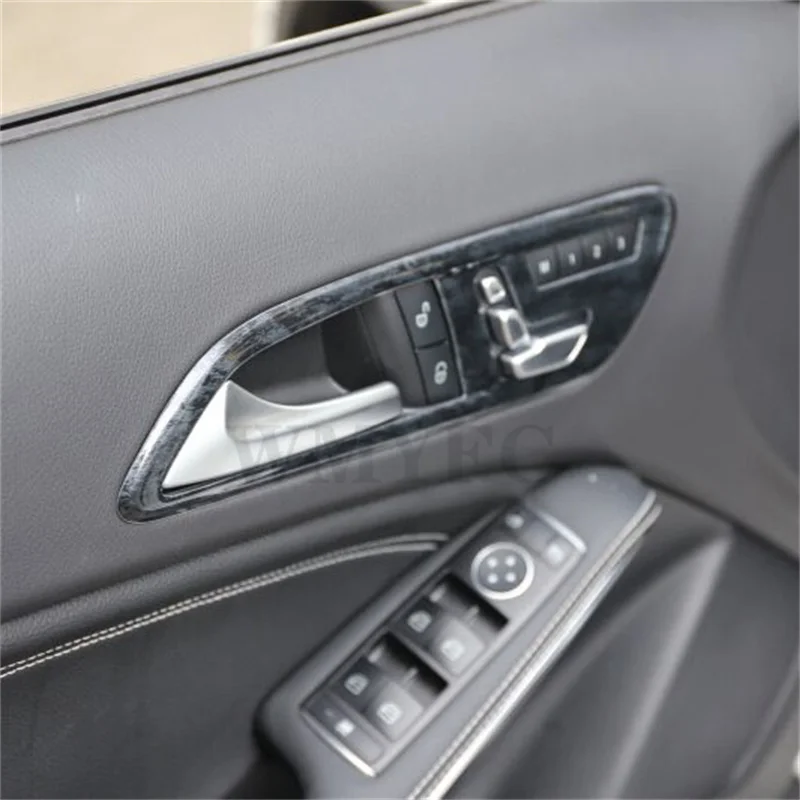 Body Trim Cover Door Inner Handle Bowl Armrest Parts Frame Hoods 4PCs for Mercedes GLA X156 CLA C117 2015 2016 2017 2018 2019