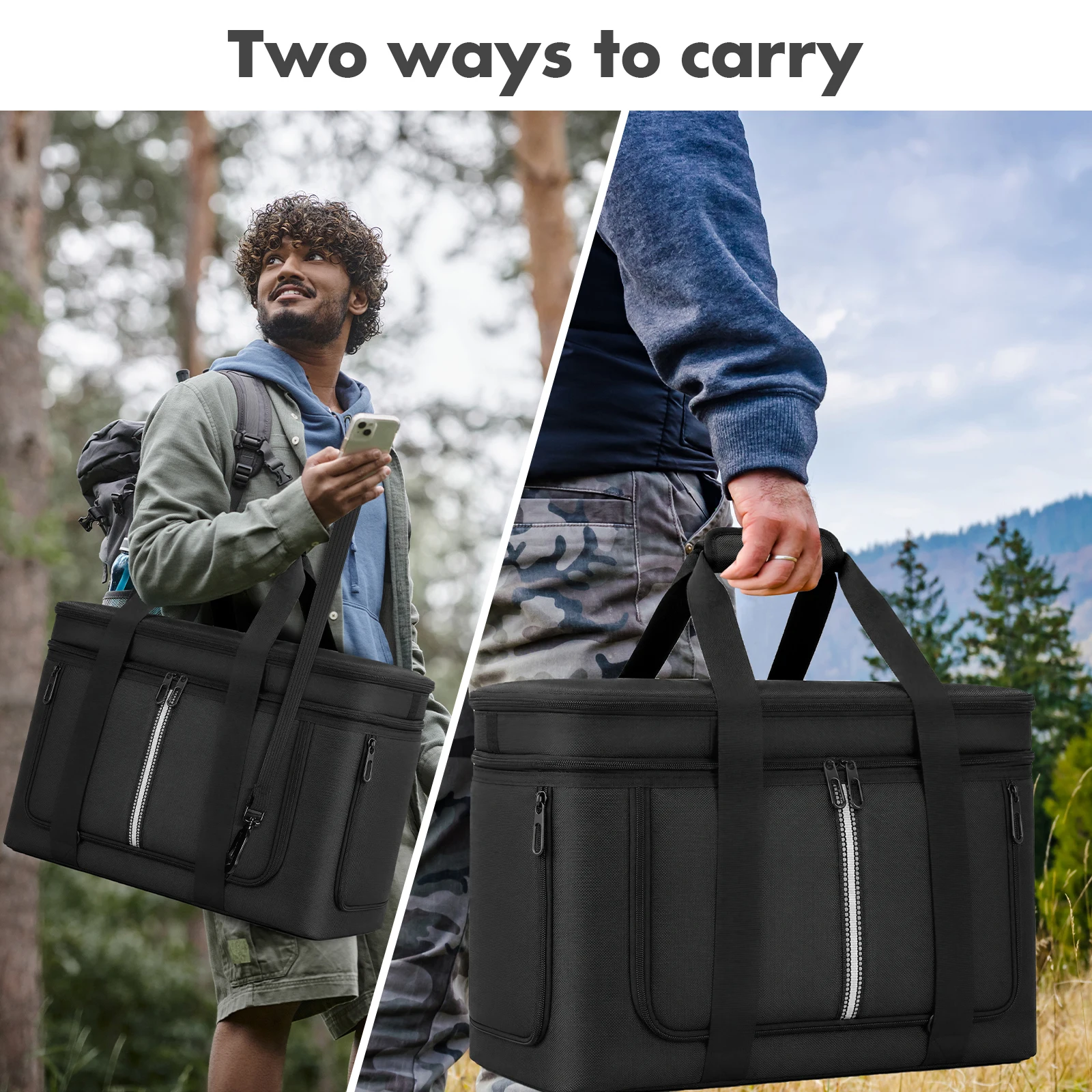 Carrying Case for Anker SOLIX C2000 Gen 2 Portable Power Station Protective Cover with Pockets for Shoulder Strap & Handle