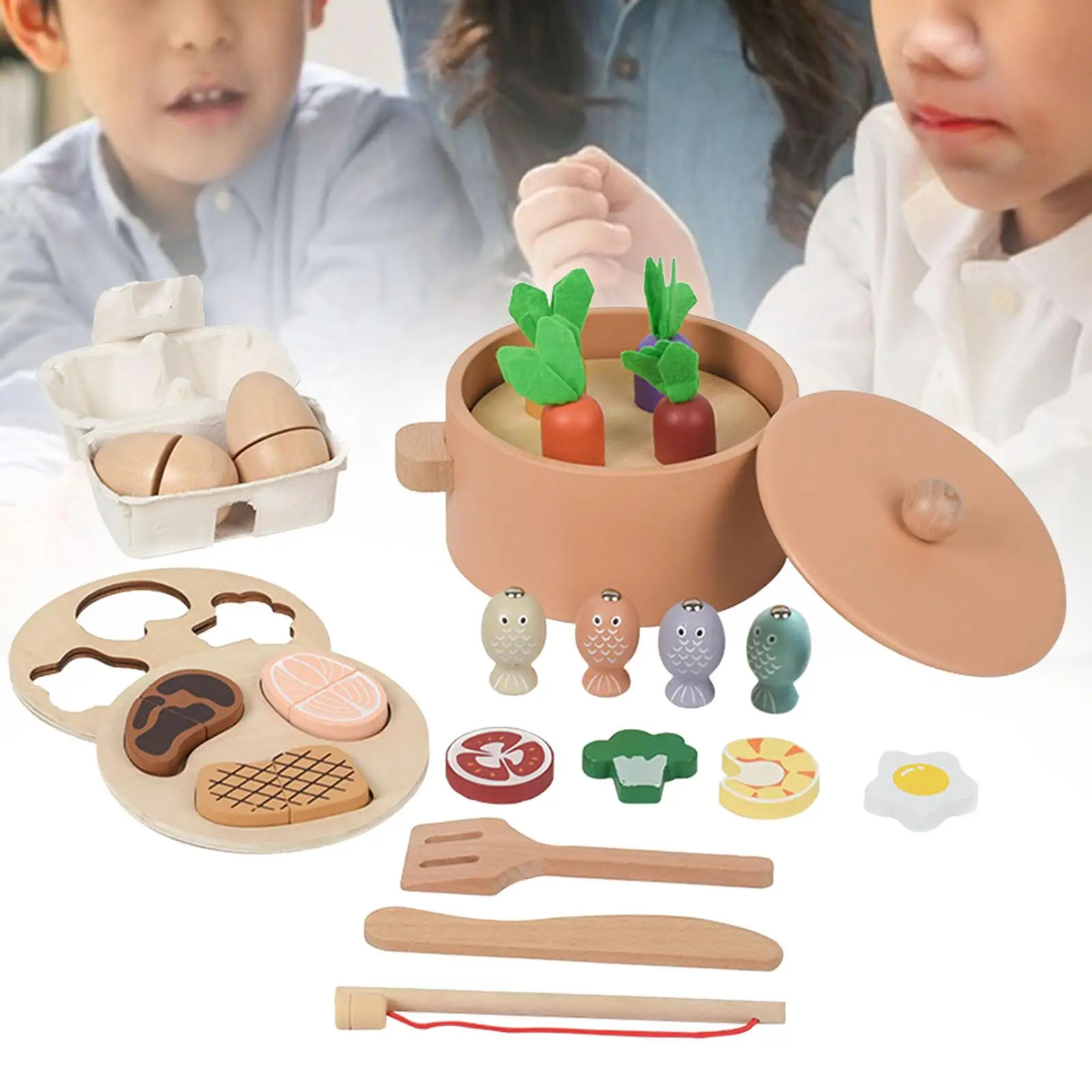 Küchenspielset, pädagogisches Kochspielset für Kinder, Mädchen, Jungen, Geschenk