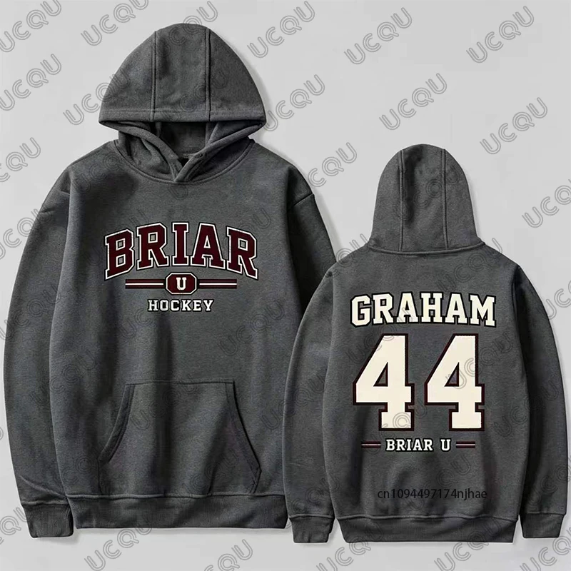 2026 Off Campus Briar University Graham 44 Cotton Hoodies For Men Women Long Sleeve Pullovers Casual Sportswear Oversized Tops