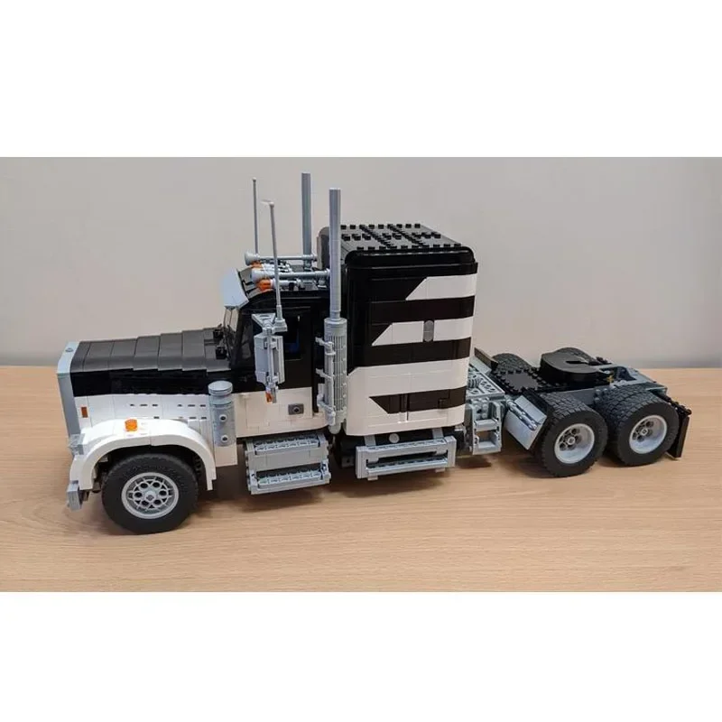 MOC-102740 Klasyczny, ikoniczny model ciężarówki z płaskim bagażnikiem, model do składania z klocków, 2722 elementy, zabawka dla chłopców, prezent urodzinowy dla dzieci