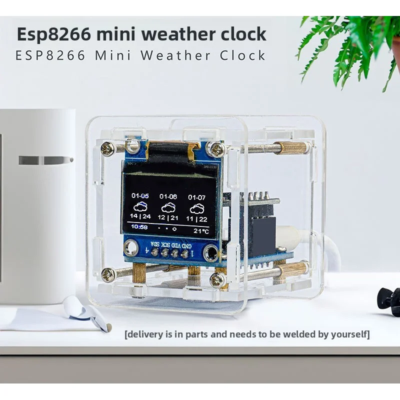 ESP8266 WiFi IoT Board Weather Clock Kit For Smart Home