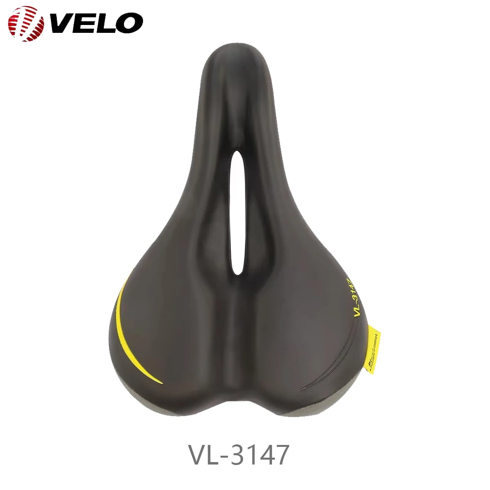 VELO VL-3147 MTB Bike Saddle Comfortable Shockproof PU Breathable Soft Front Seat Cushion Cycling Saddle Bicycle Parts