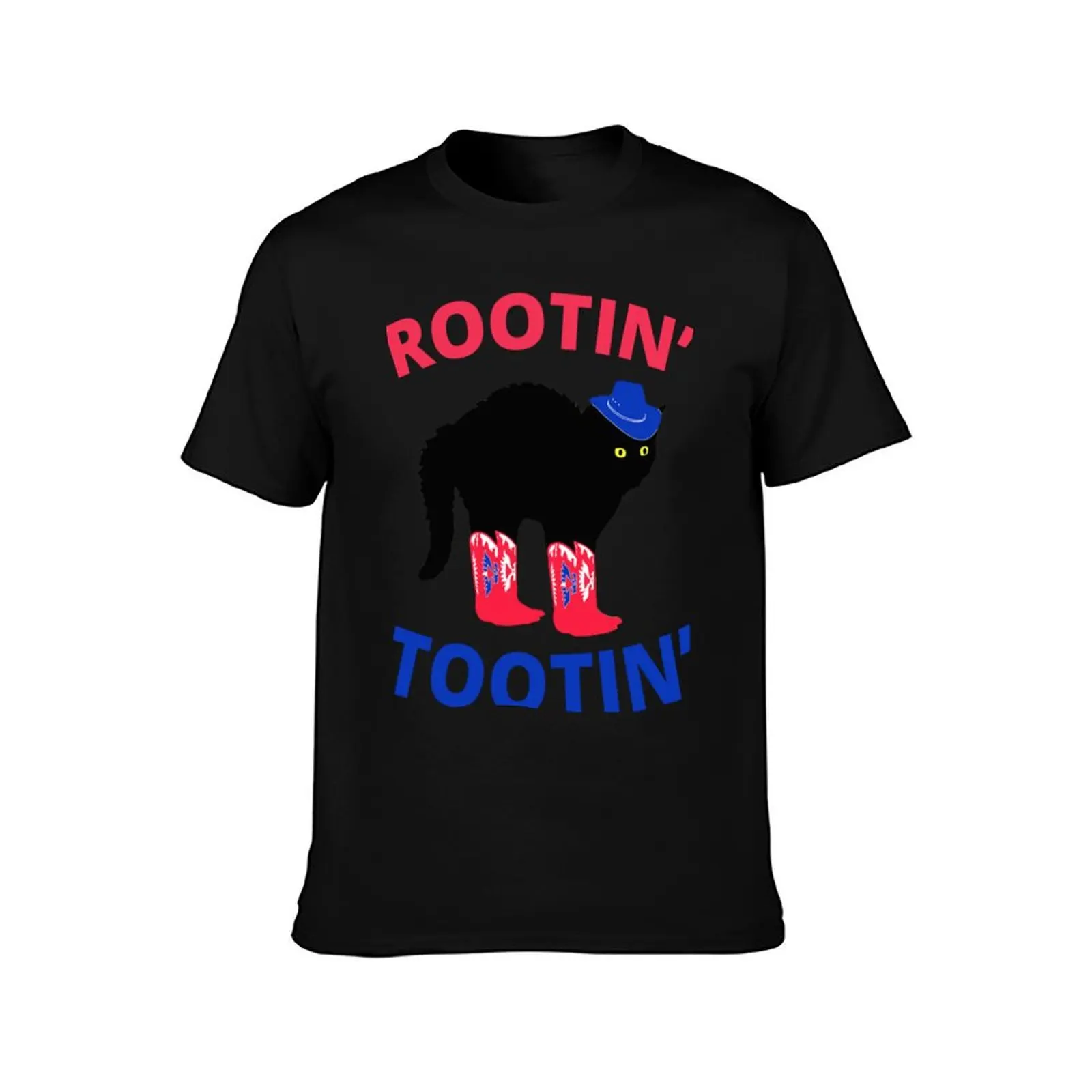Rootin Tootin Cat Classic T-Shirt Plus Size Outdoor Casual Top T-Shirt