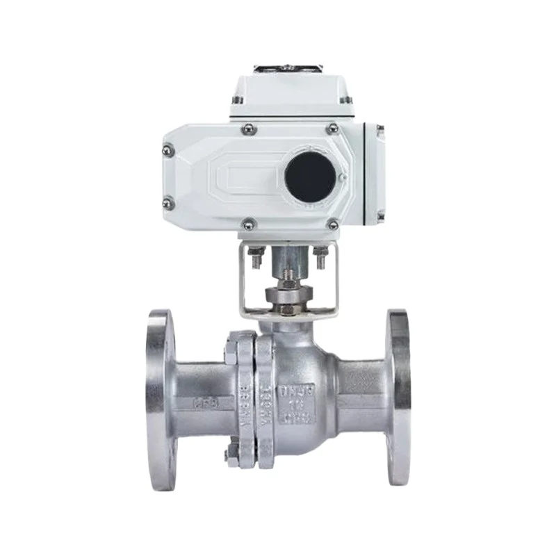For Q941F-16P Stainless Steel Flanged Electric Ball Valve 220V Cast Steel High Temperature Explosion-proof Regulating Valve