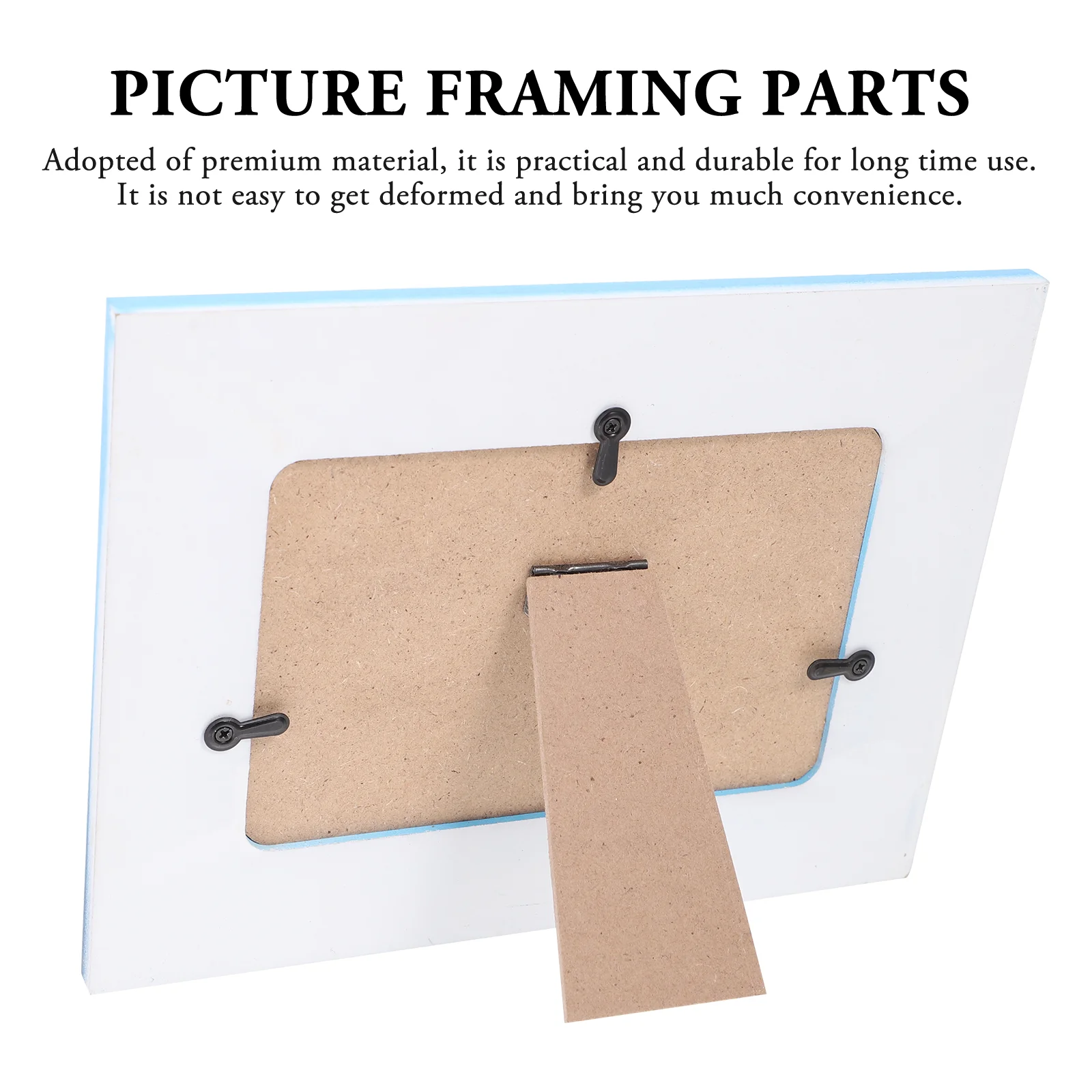 100 Pcs Photo Frame Hardware Clip Back Plate Buckle Picture Turn Button Fastener Retainer with Screw Iron for Crafts