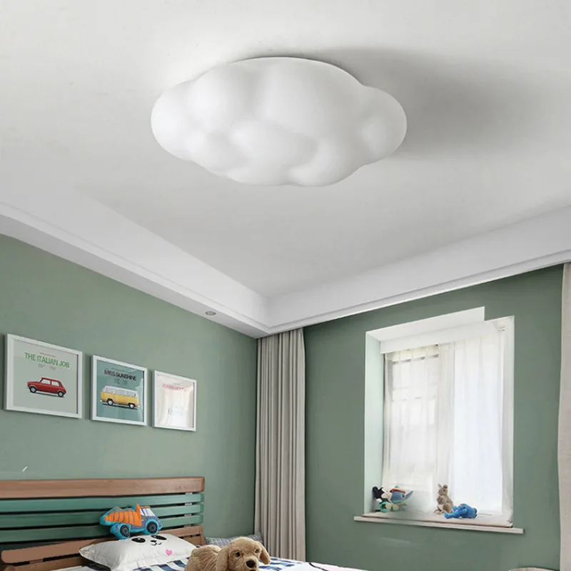 Clouds Ceiling Light White LED Chandelier For Dining Room Children\'s Bedroom Hall Study Lamp Creative Decorative Daily Lightings