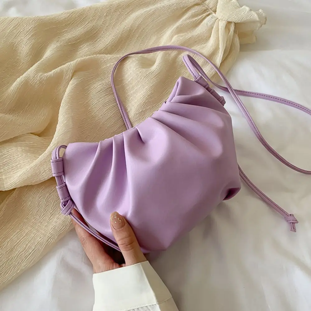 

Mini Retro Handbag Cloud Bag Purse Outdoor Korean Style Bag Very Peri Bag Crossbody Phone Bag Women's Shoulder Bag