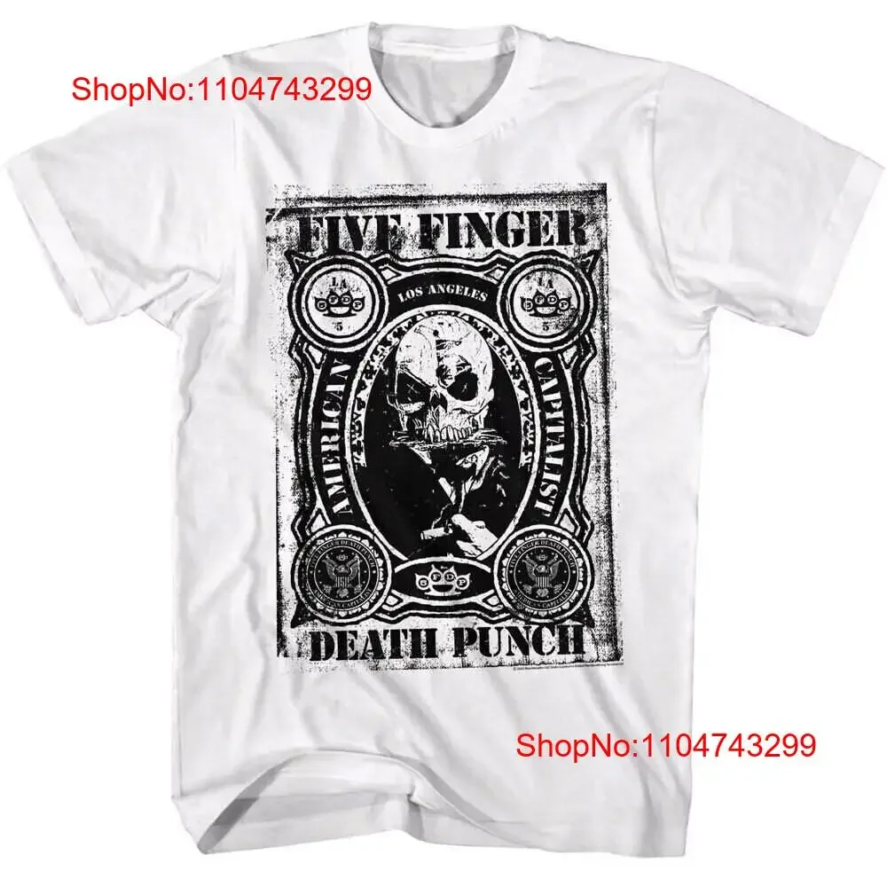 

Футболка с 5-пальцами Death Punch, американский столист, постер, винтажная стираная дизайнерская одежда, уличная одежда, топ для повседневной носки, мягкая