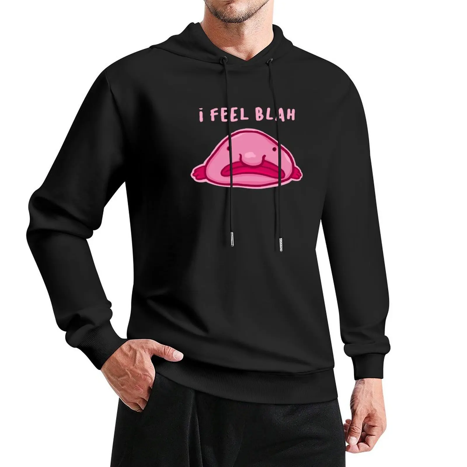 Blobfish feels blah Pullover Hoodie men's coat tracksuit