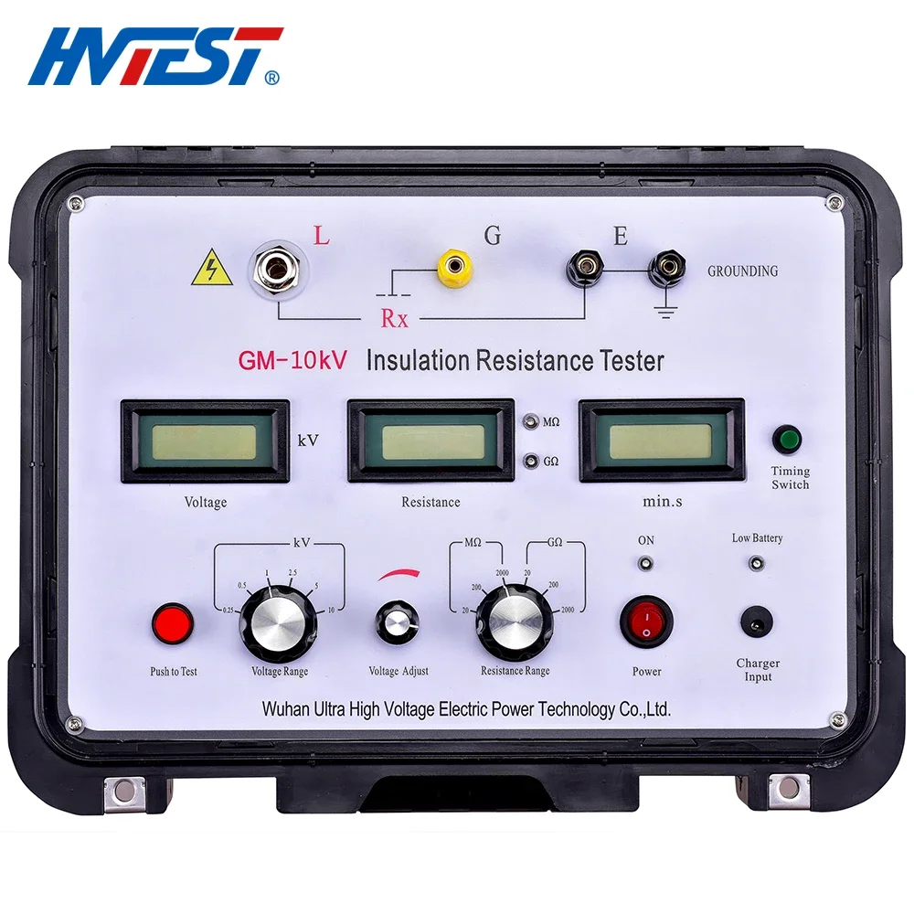 B GM-10kV 250V/500V/2500V/5000V 10000V  Digital Insulation Resistance Tester Digital Megohm Meter