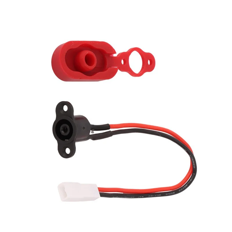 N87R M365 Electric Scooter Accessories Charging Port Plastic Waterproof Head Waterproof Plug Complete Set