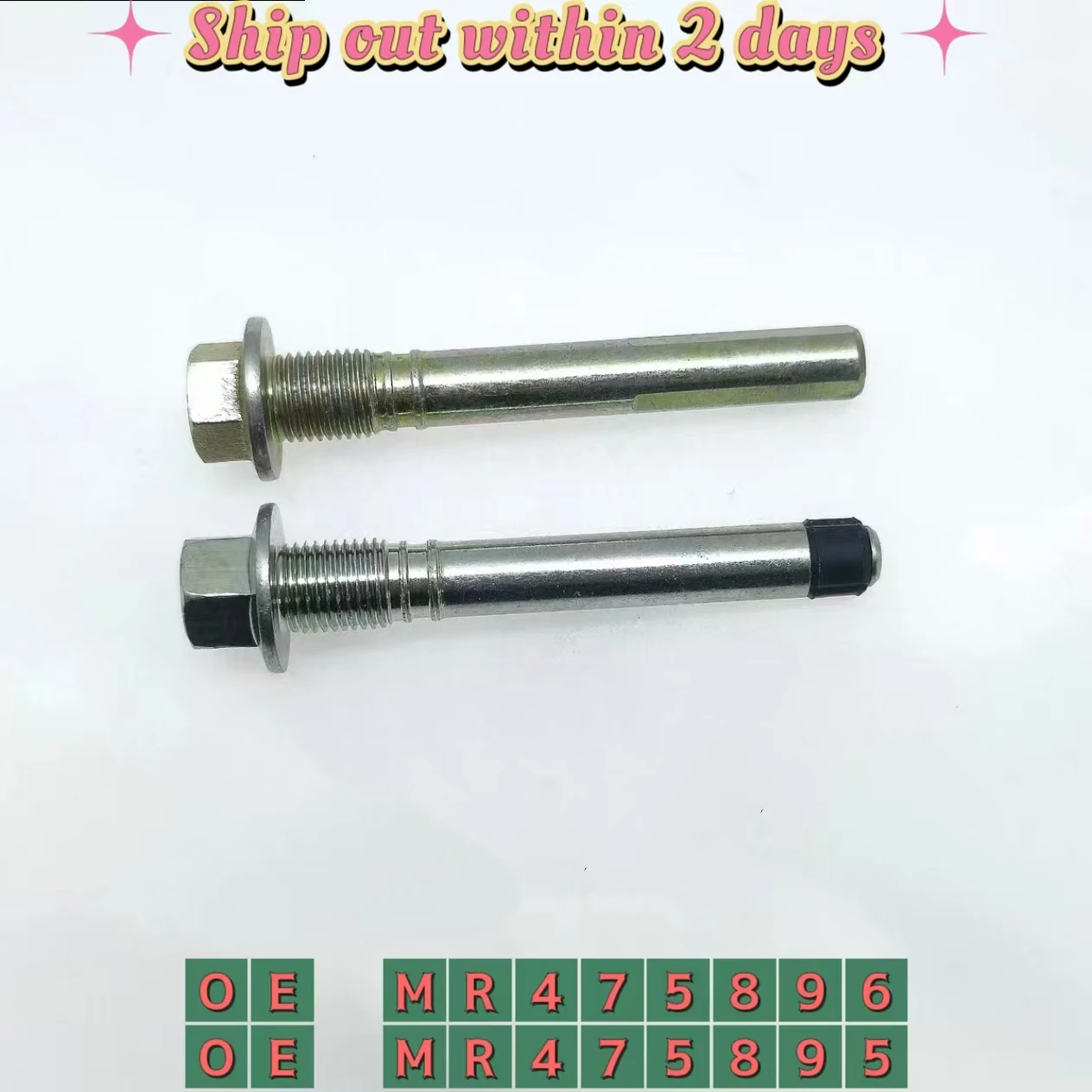 

2PCS Rear Brake Pin Bolt For Pajero Montero Outlander ASX Lancer Delica D:5 MR475896 MR475895 4605A101