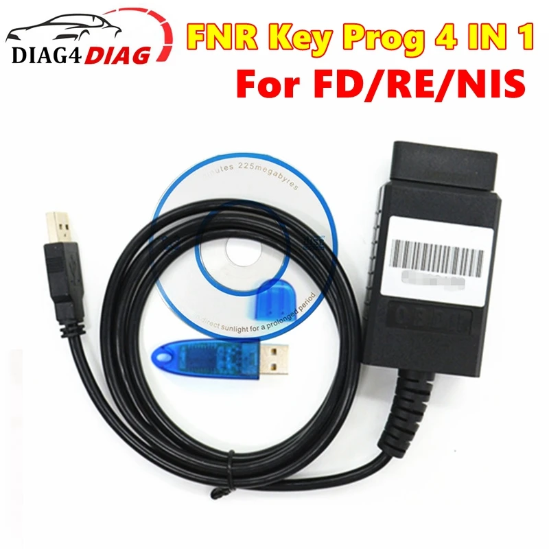 

With USB Dongle FNR Key Prog 4 IN 1 No Need Pin Code Key Programmer FNR 4 IN 1 For Nissan For Renault For Ford