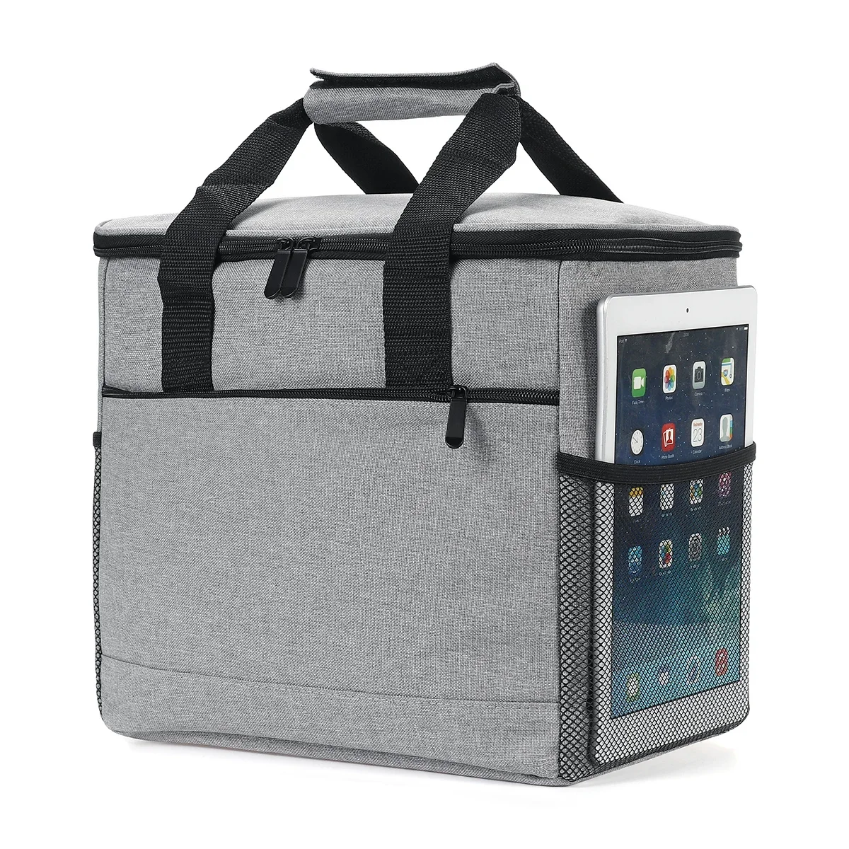 Insulated Lunch Bag Thermal Cooler Box Coolbag Wide-Open Food Storage Lunchbox Large Cool Drink Holder For Outdoor Picnic Party