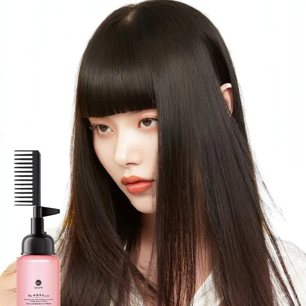 Hair Straightening Cream For Shoupin Natural Smoothing Treatment Silk Effect Professional Frizzy Hair Repair Softening Tool