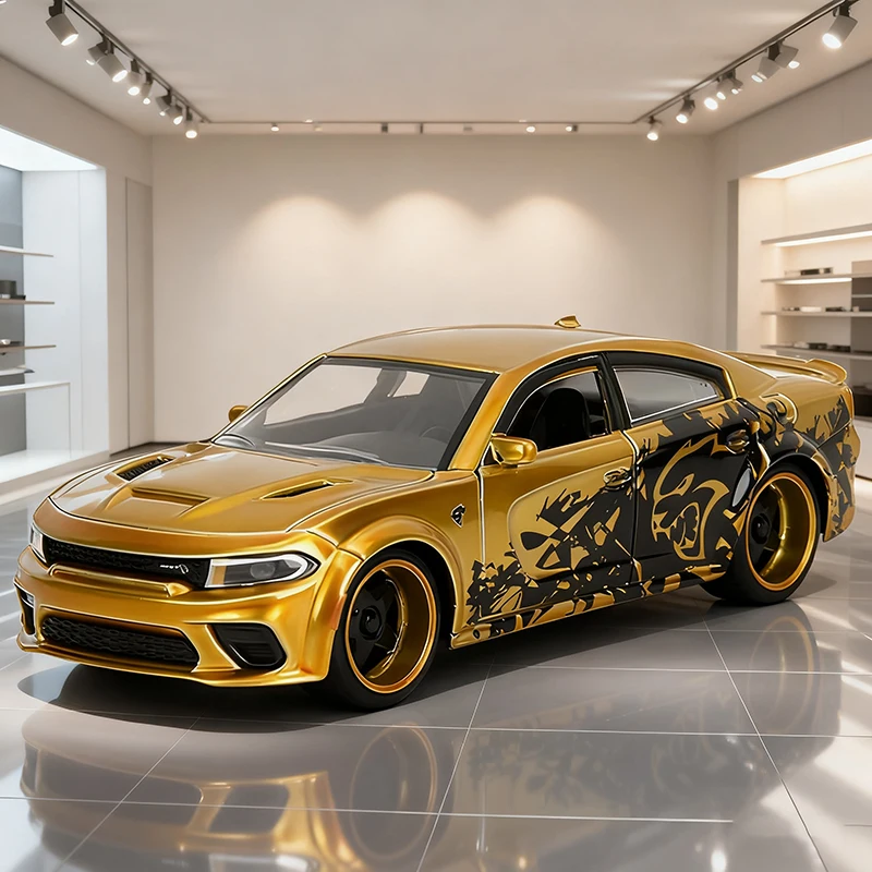 JADA 1:32 chargeur SRT HELLCAT 2021 voiture en alliage moulé sous pression et véhicules jouets modèle de voiture Miniature échelle modèle de voiture pour les enfants