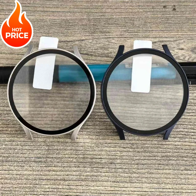 2 Stück Displayschutzhülle für Samsung Galaxy Watch 7 6 5 4 40 mm 44 mm, matt, hart, PC + gehärtetes Glas, Galaxy Watch FE 40 mm