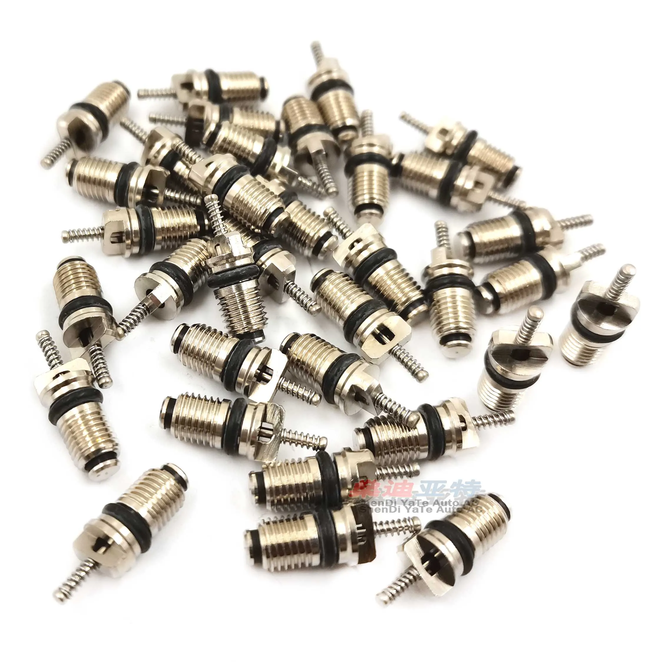 (100pcs/set)  AC R134A Valve Core Automotive Car Air Conditioning Cores Needles Repair Kit Heat Resistant
