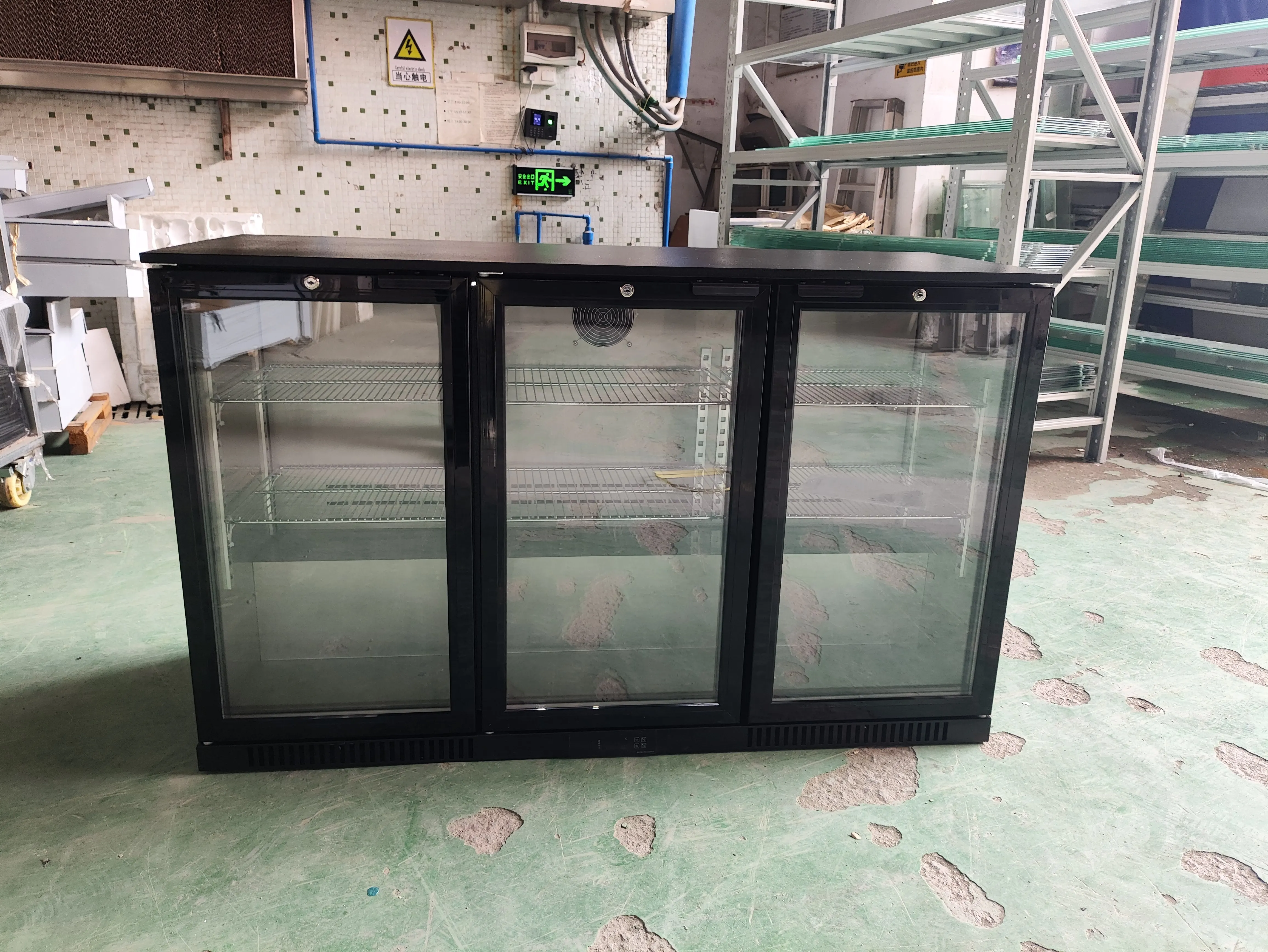 Single Door Under Counter Beer Cooler Bar Fridge Glass Fronted Refrigerator Display Back Bar Cooler