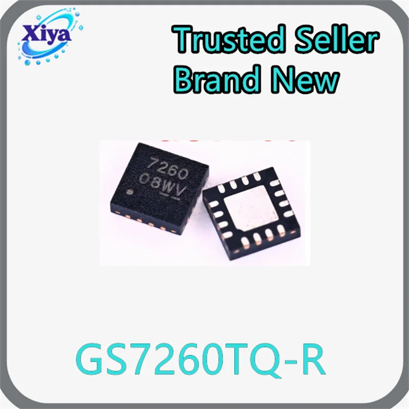 (5/50 pieces) GS7260TQ-R Marking 7260 QFN-16 Power Management IC – 100% Brand New & Original – Integrity First  Fast Shipping