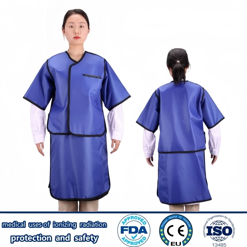 

Защитный свинцовый жилет с короткими рукавами и свинцовая юбка для защиты от рентгеновского и гамма-излучения, юбка для радиационной защиты 0.35/0.5mmpb