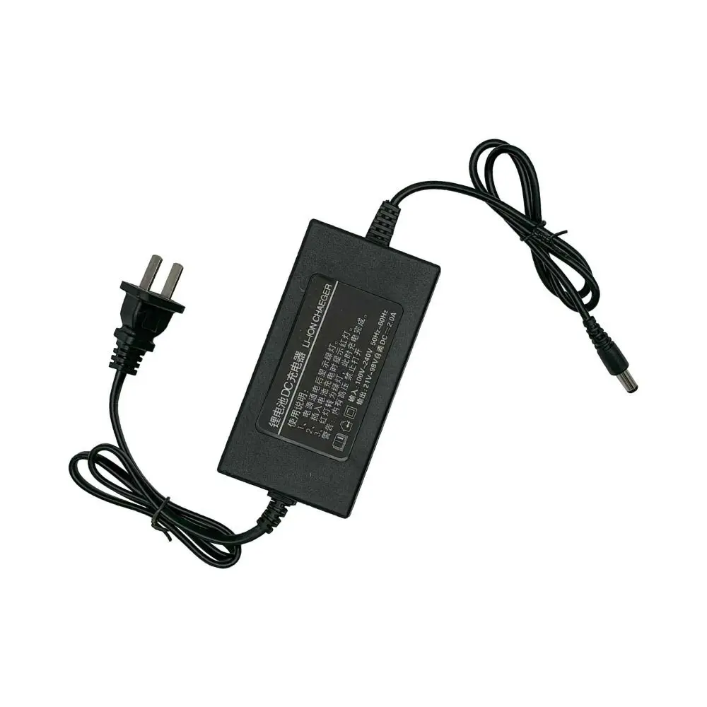 21V 2.0A Lithium Battery Charger Charging Indicator DC Barrel Connector Battery Charging Adapter High Current Charging