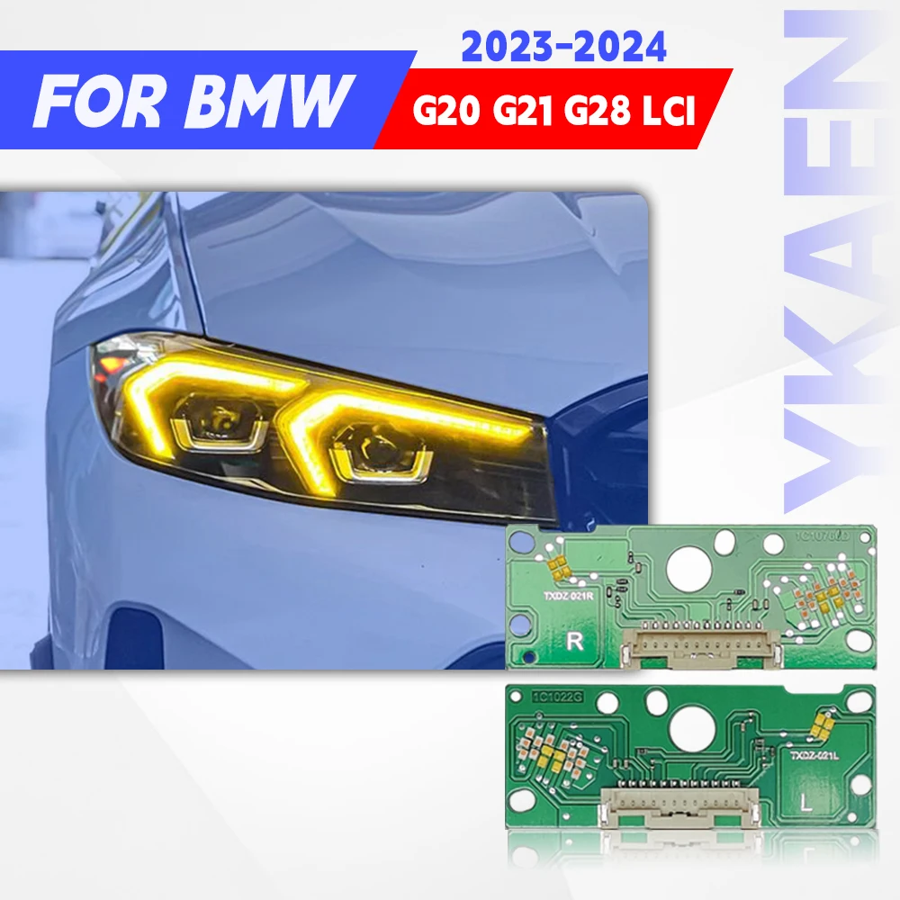 

Yellow LED Angel Eyes DRL Chip Board Module USA Spec Low For BMW 3 Series G20 G21 G28 LCI LED Headlight Turn Signal 63115A57071
