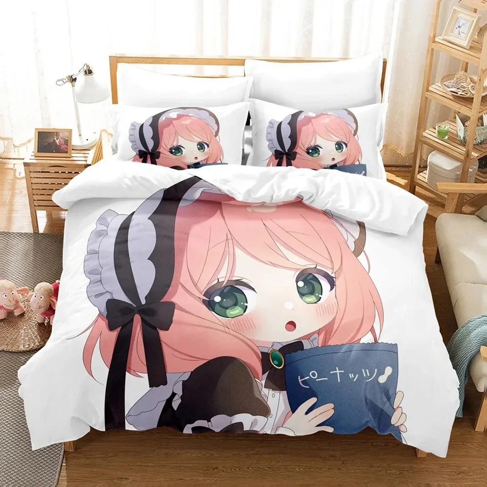 

SPY×FAMILY Anime Anya Forger Comfortable Duvet Quilt Cover Pillowcase Bedding Set Children Bedroom Decoration Home Textile