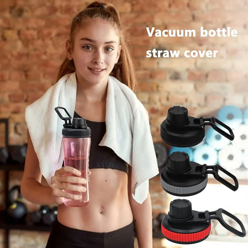 PP Plastic Cap Sports Bottle Sipper Cap Stainless Steel Thermos Thermos Large Handheld Wide Mouth Handheld Cap