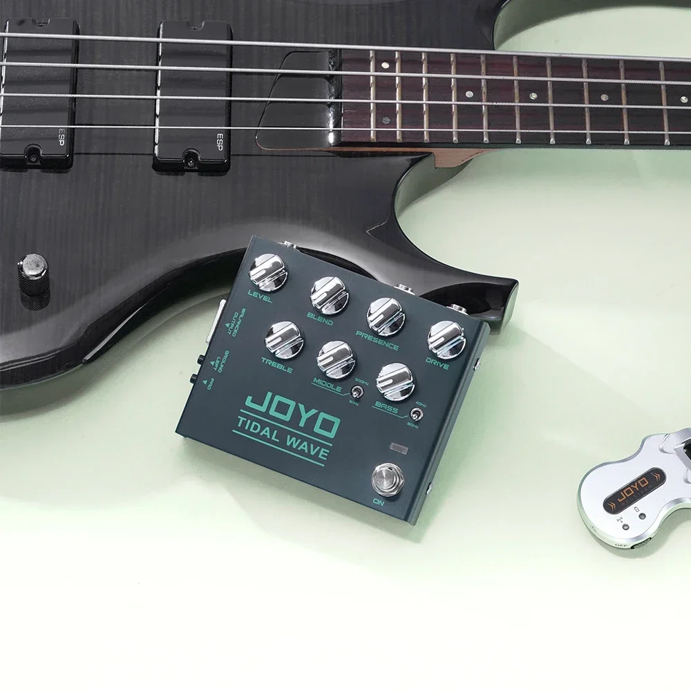 JOYO R-30 TIDAL WAVE Bass Preamp Guitar Pedal Classic Bass Tone of the 90s Supports DI function Bass Guitar Parts & Accessories