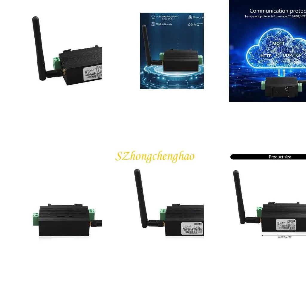 

Fast Speed TXI311 Wireless Serial Server RS485 to WiFi/RJ45 Adapter Securedly 601D