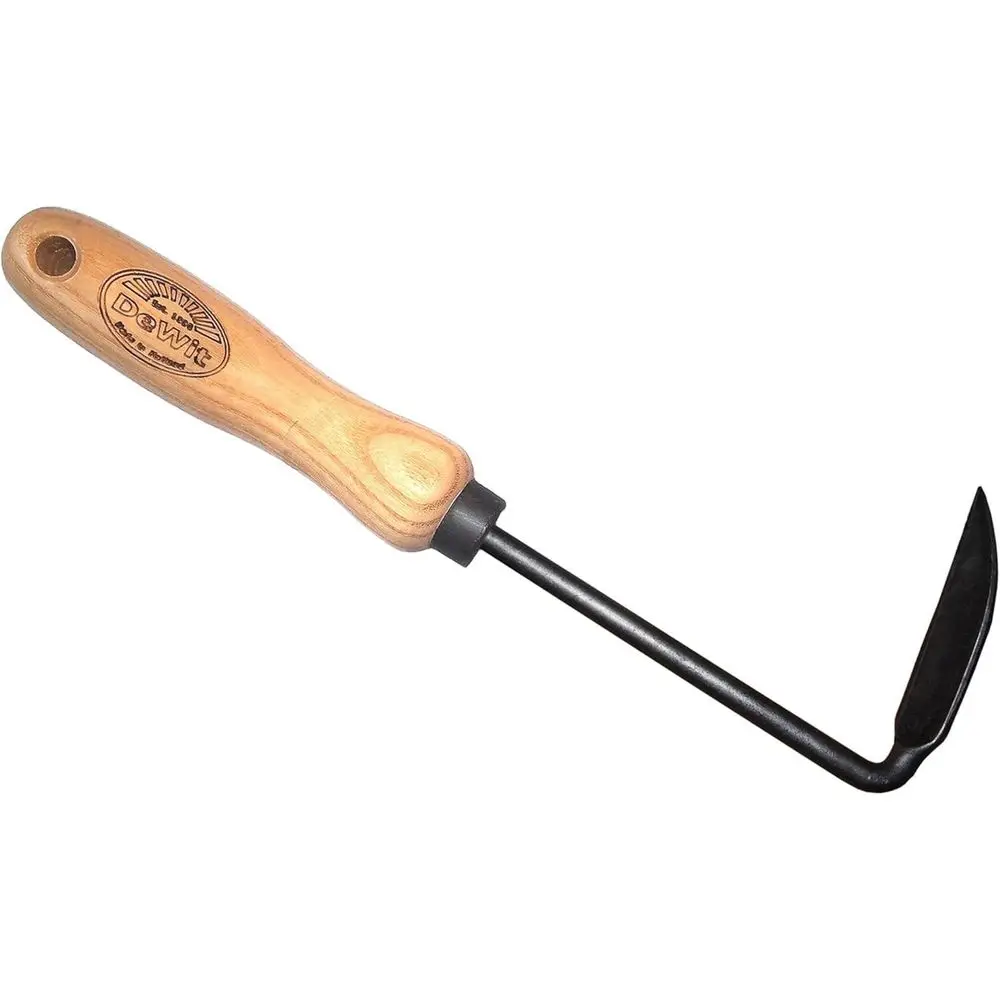 

e Cod Weeder – Right Hand | Hand Weeding Tool or Tight Spaces | Tempered Boron Steel Blade | 11.75” Total Length | Ash Wood Hand