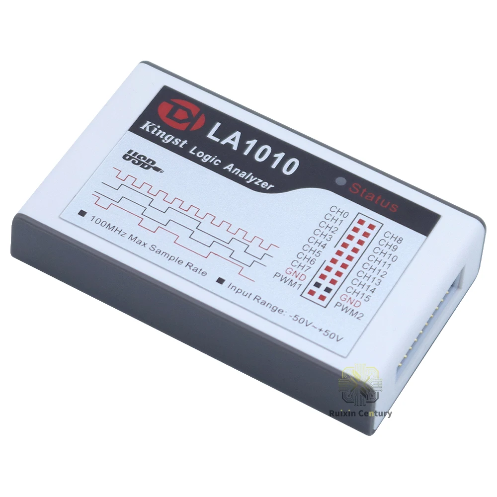 FOR Kingst LA1010 16-Ch 100MHz 20MHz Bandwidth USB Logic Analyzer with I2C SPI UART Protocol Decoding and 10GS/s Genuine