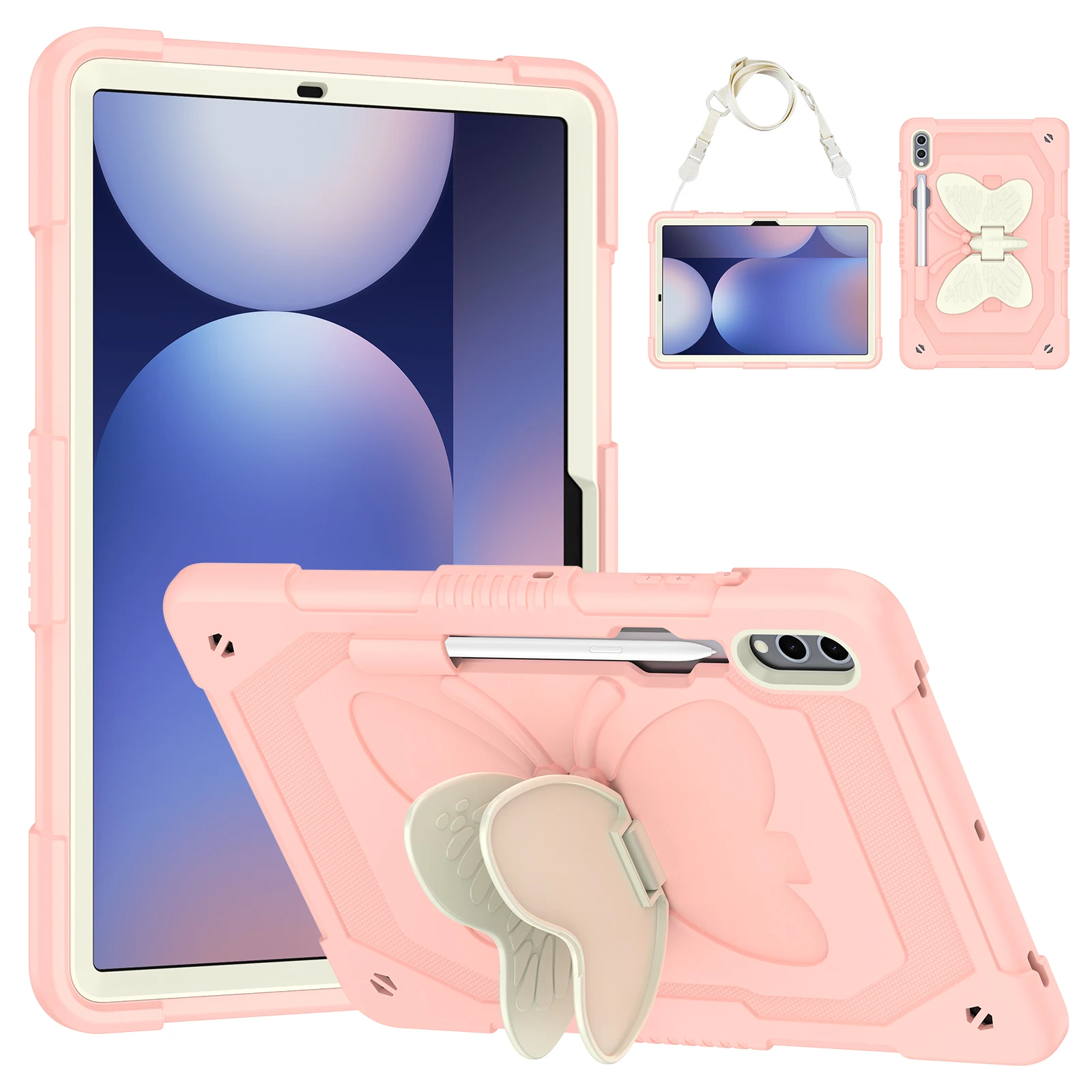 

Детский чехол-подставка для Samsung Tab S10 S9 S8 S7 FE Plus 12.4" SM-X820 X826 X610 X616 X810 X816 X800 X806 T730 T735 T970 T975