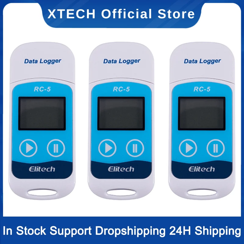 ELITECH 3X 32000 Point USB Temperature Data Logger Recorder Internal Sensor