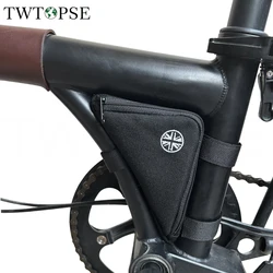 TWTOPSE Bicycle Bike Triangle Bag For Brompton Folding Bike Tool Storage Bag Fit Tire Repair Tool Hidden Bags Nylon 1050D 