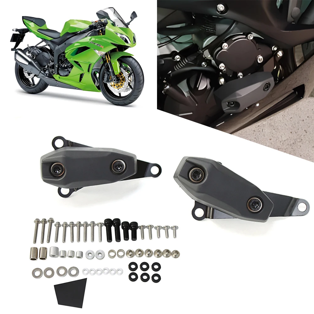 

For Kawasaki Ninja ZX6R ZX-6R ZX 6R 636 2013-2025 Motorcycle Engine Protection Side Sliders Crash Pad Falling Protector