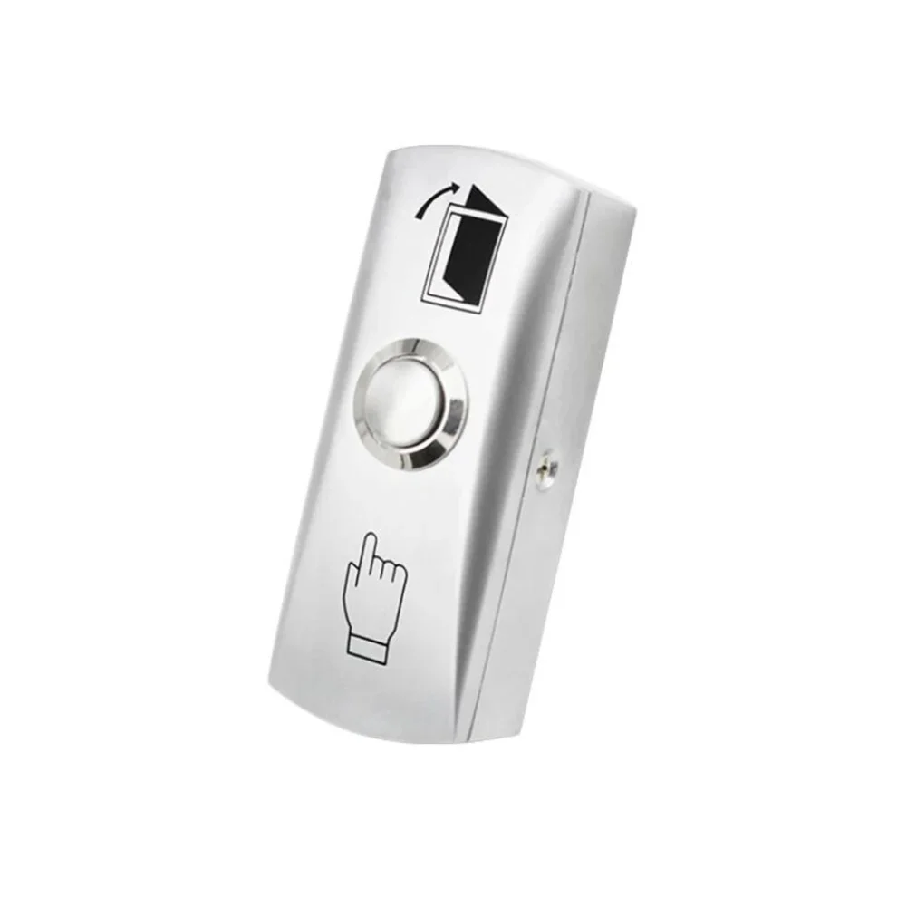 For Surface Mounted Stainless Steel Door Push Button Switch with Narrow Frame Design 8.2 x 3.2 x 2.2 cm for Indoor Entry Points