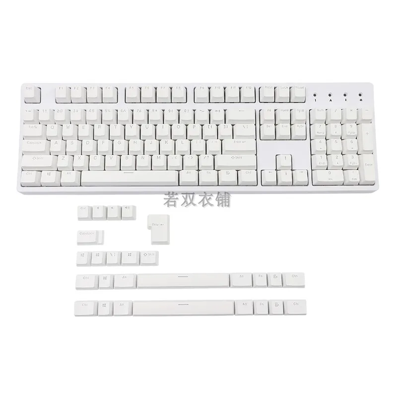Dupla cor transparente PBT131 chave caps, compatível para teclado mecânico Razer Corsair